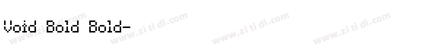 Void Bold Bold字体转换